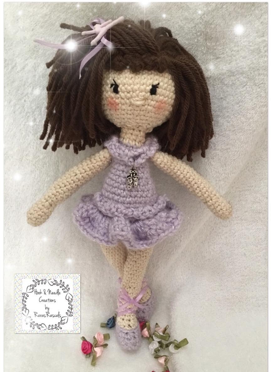 Custom crochet ballerina