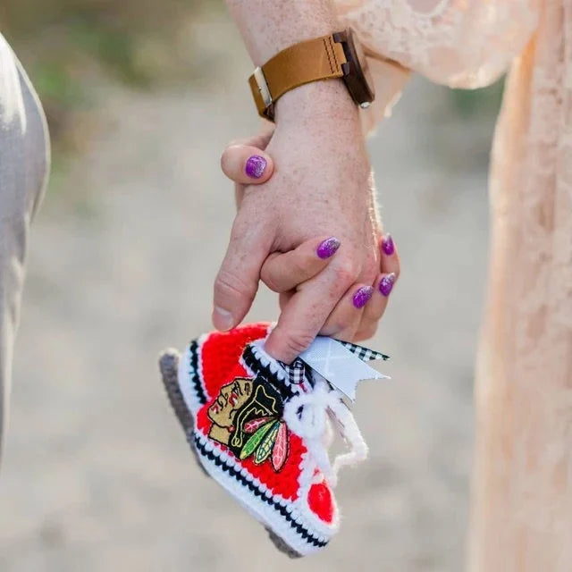Adorable handmade hockey bootie skates perfect for your little one