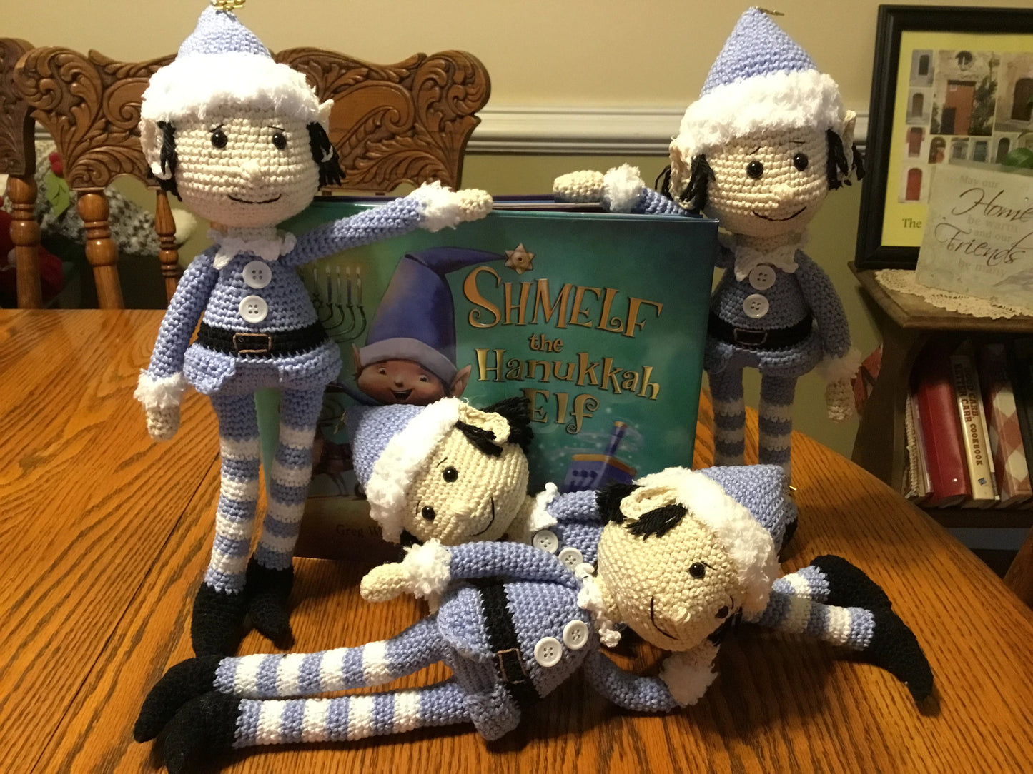 Hand crafted Hanukkah inspired Elf
