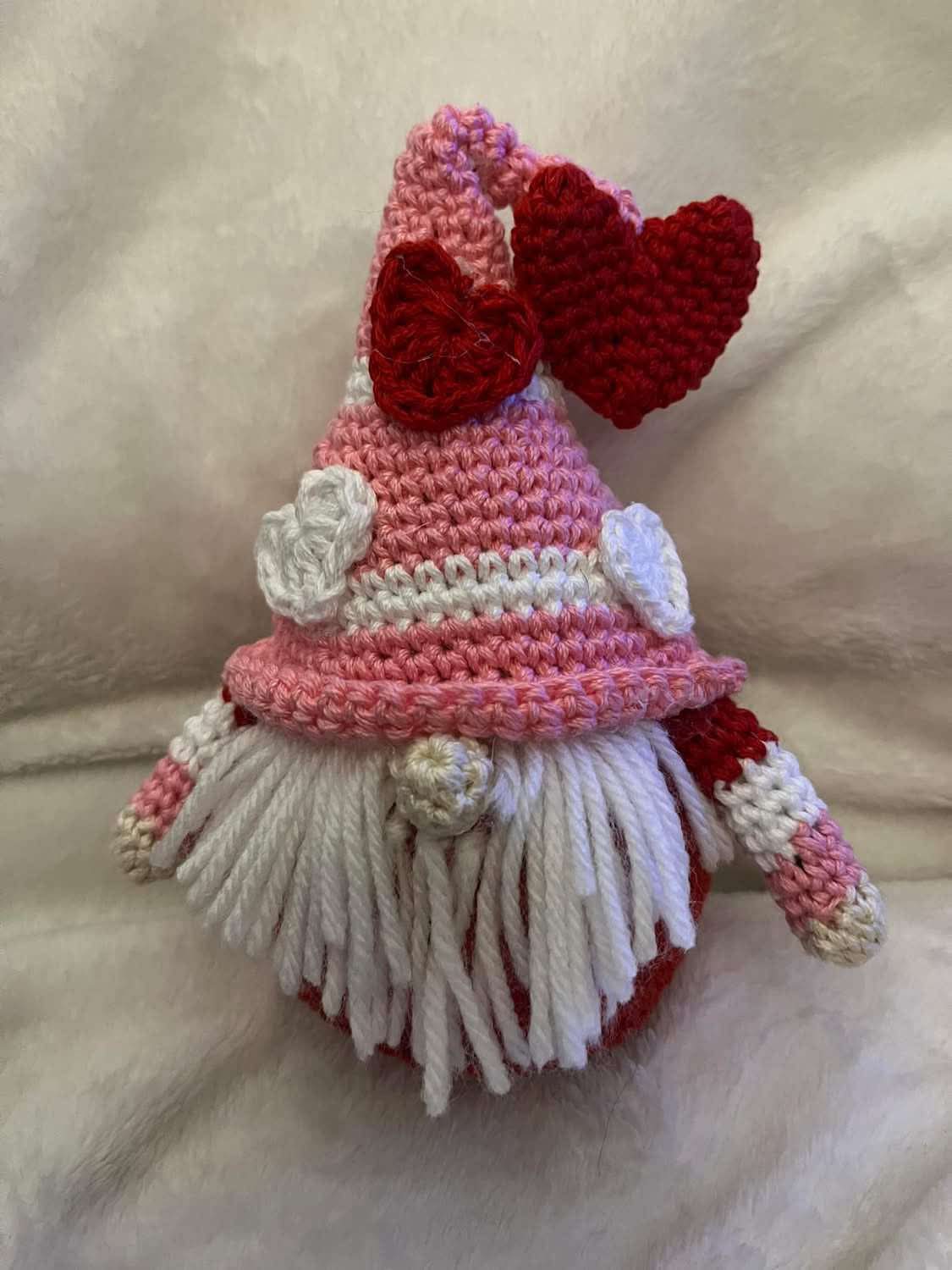 Handmade heart gnome