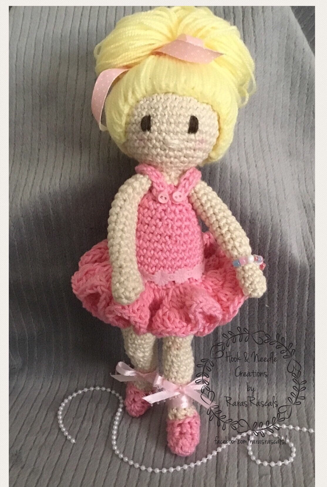 Custom crochet ballerina