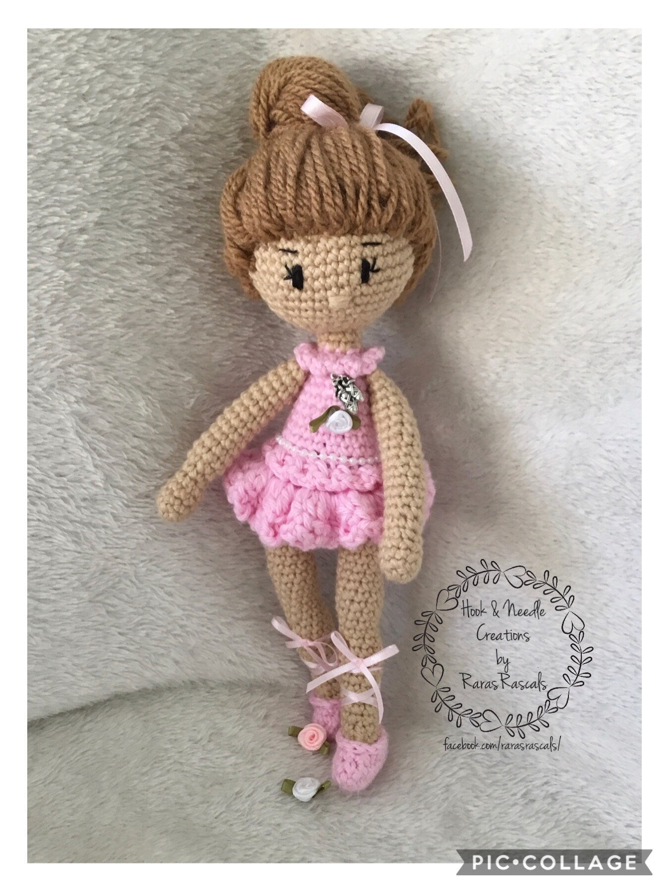 Custom crochet ballerina