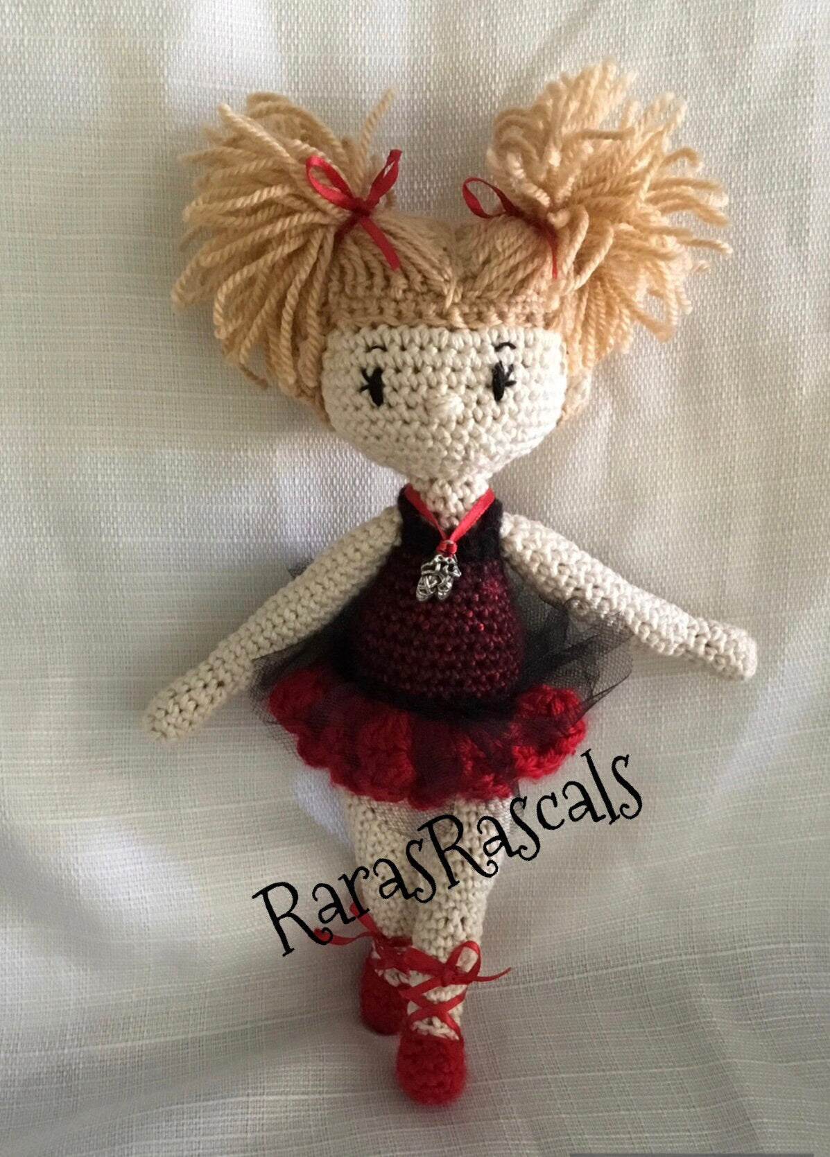 Custom crochet ballerina