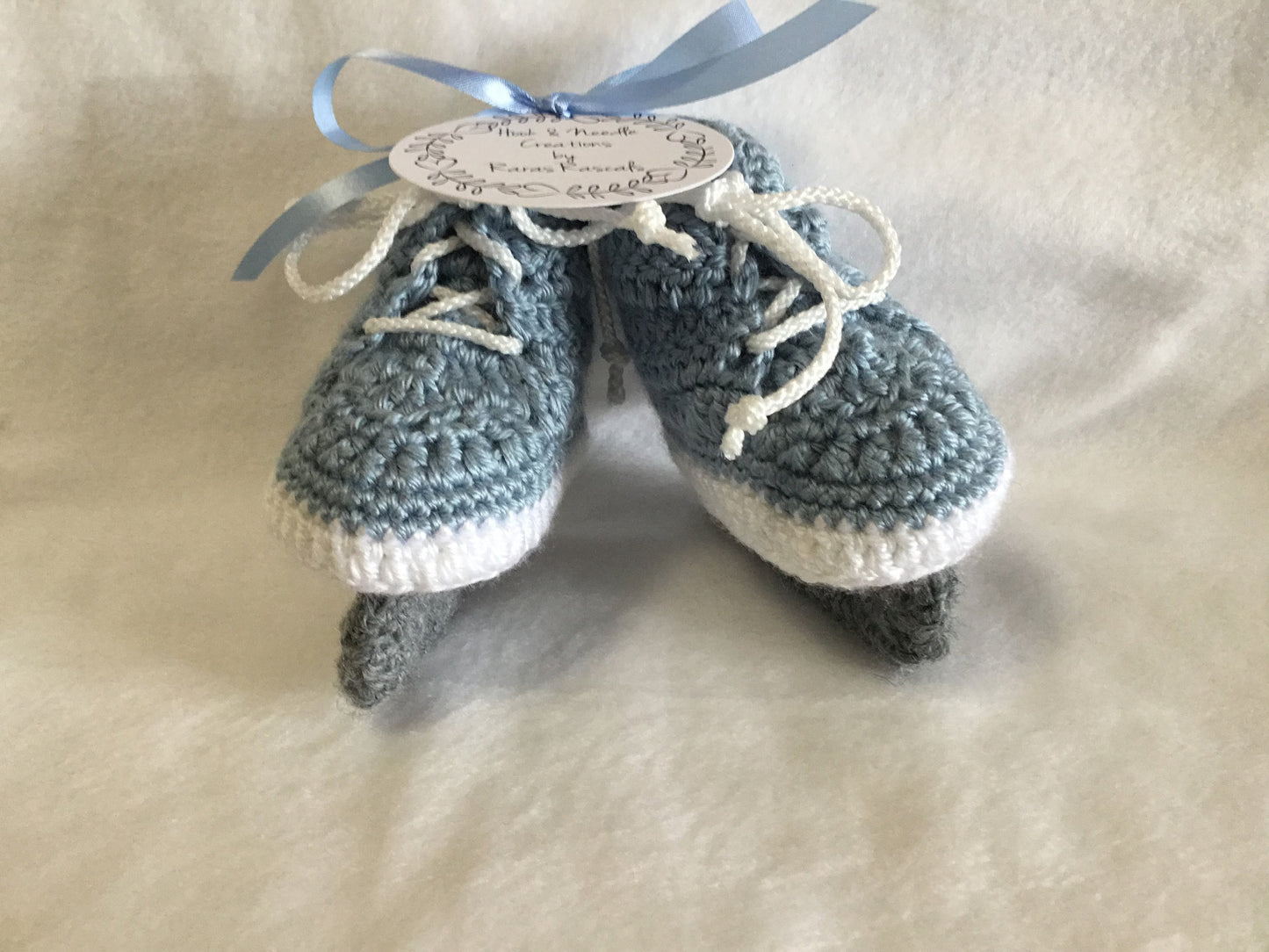 Adorable handmade hockey bootie skates perfect for your little one