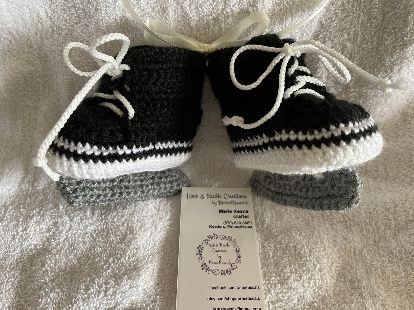 Adorable handmade hockey bootie skates perfect for your little one