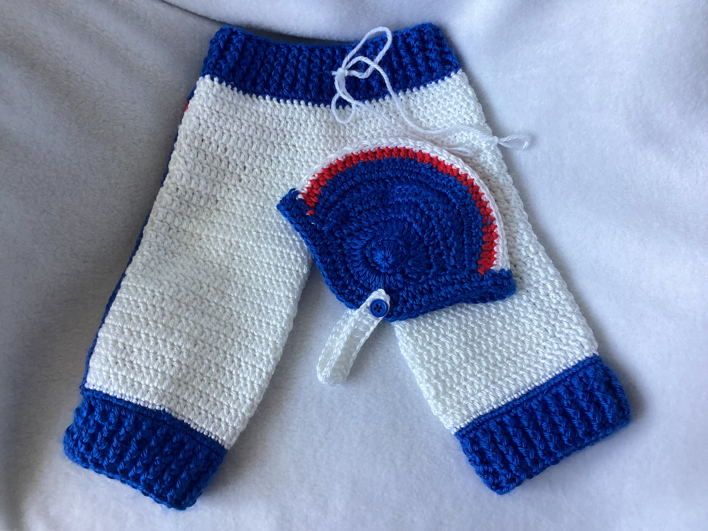 Team inspired Crochet Baby Outfit Set - Custom Colors & Theme