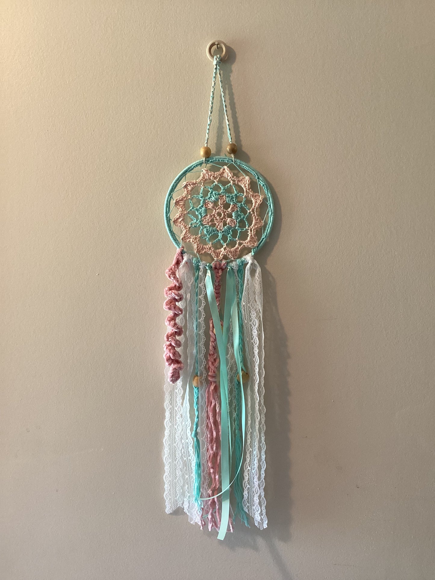 Handcrafted Dreamcatcher with Pastel Accents