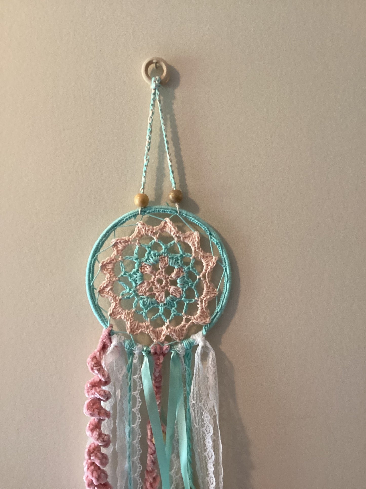 Handcrafted Dreamcatcher with Pastel Accents