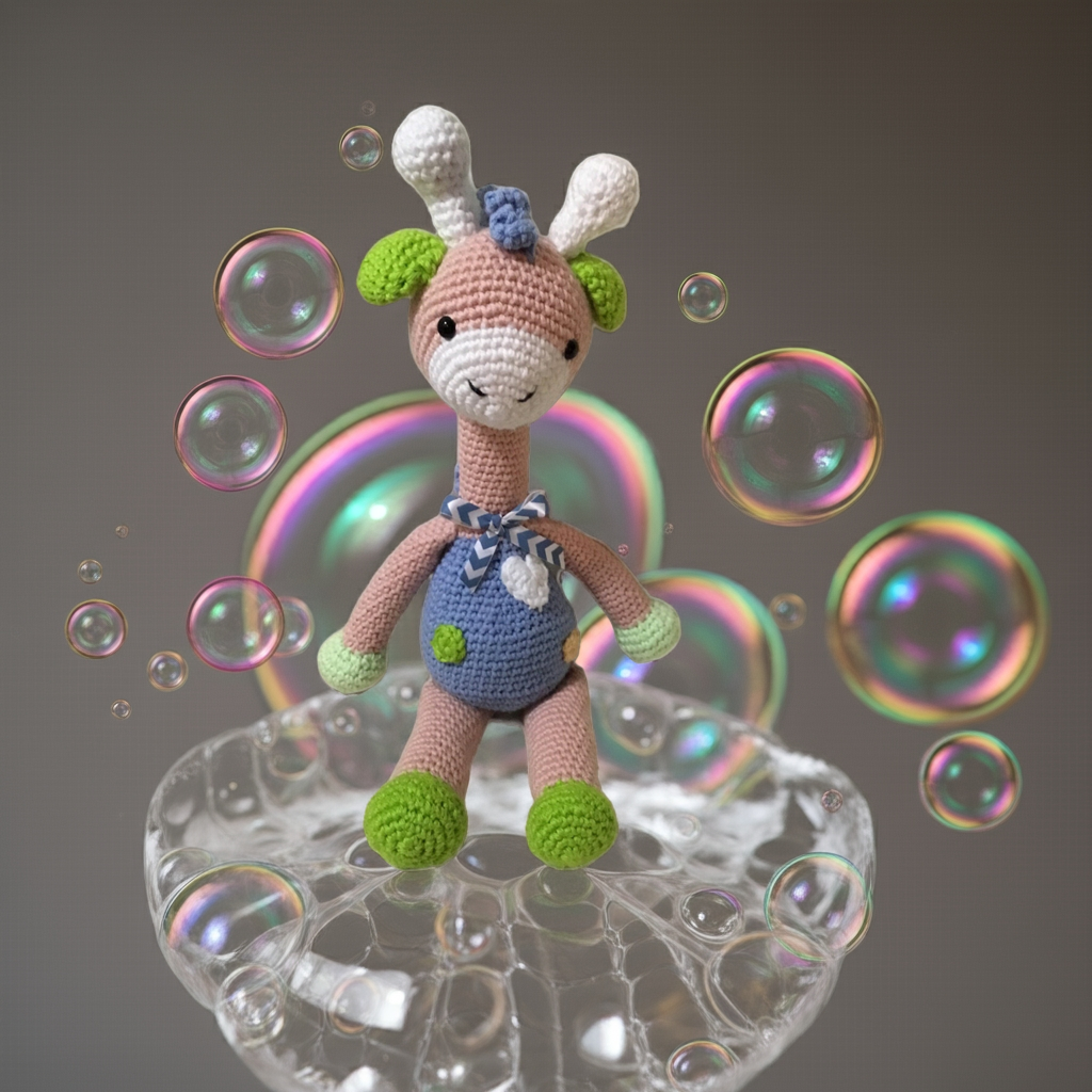 Handcrafted Crochet Giraffe Toy