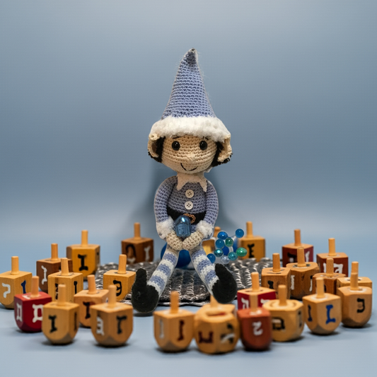 Hand crafted Hanukkah inspired Elf