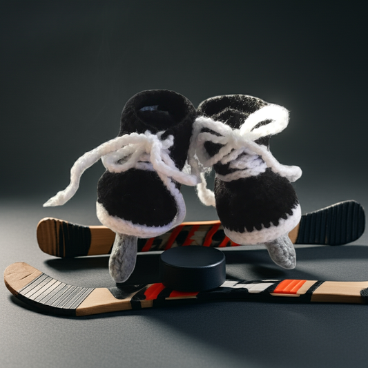 Adorable handmade hockey bootie skates perfect for your little one